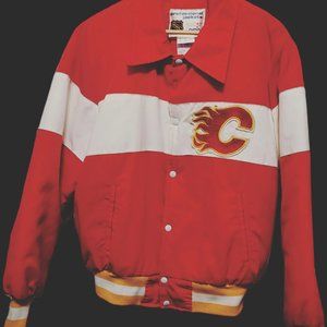 Vintage Calgary Flames Proffessional Jackets Shain
